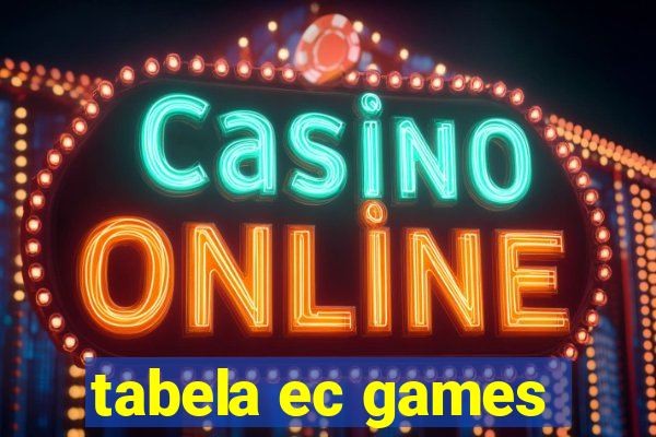 tabela ec games